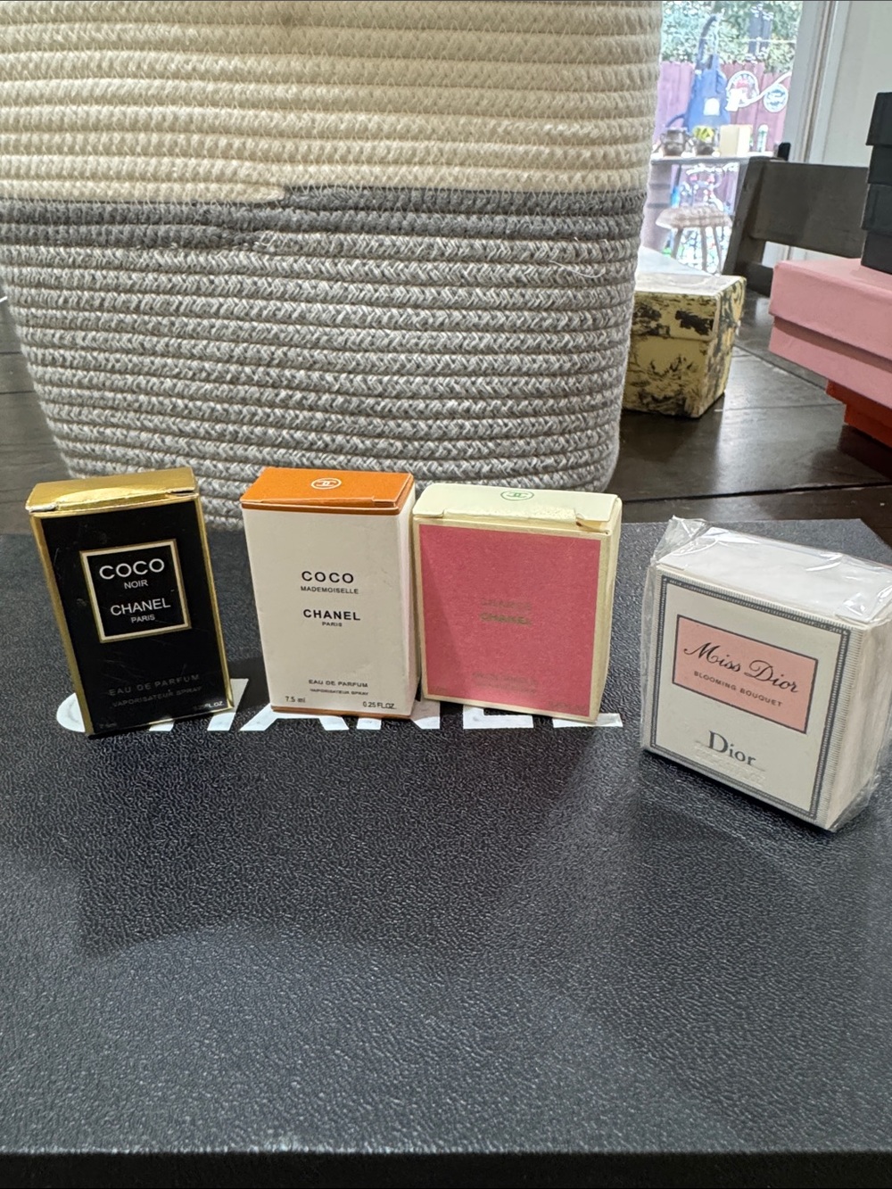 Chanel & Dior Mini Bath Fragrance Assortment - Pink, Black, Cream